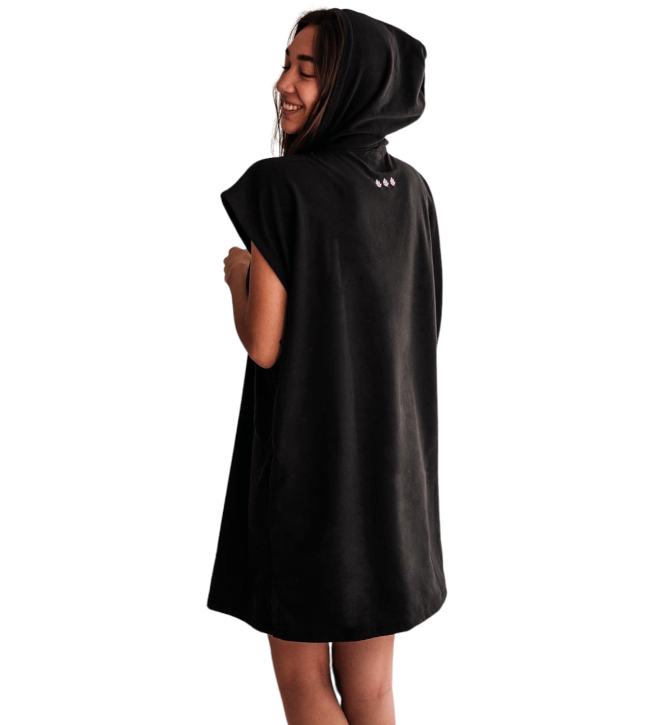 Poncho de plage (Noir)